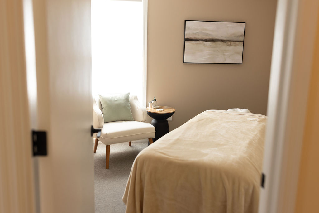 Private massage room therapy in the Milwaukee area.